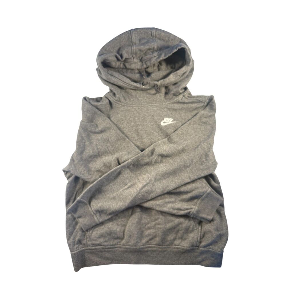 Nike Womens Gray Slouch Hood Pull Over Sweat Shirt size M